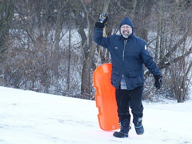 Rick with sled